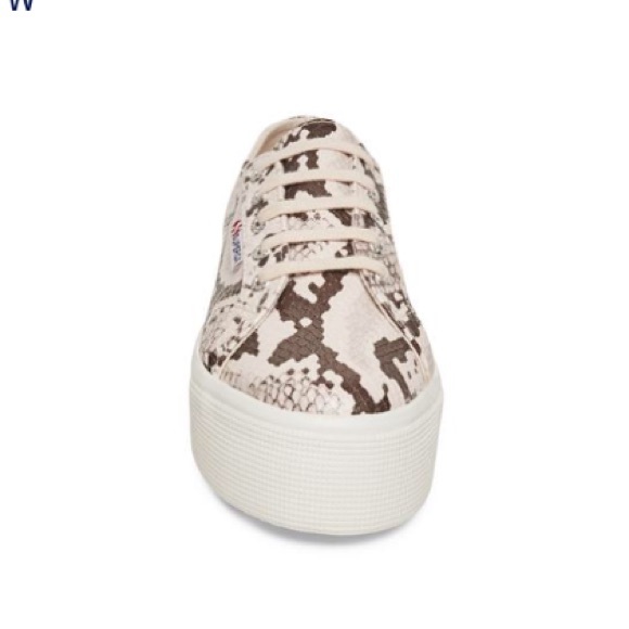 LAST❗️size 7.5 Superga•Platform SnakePrint Sneaker - Picture 3 of 10